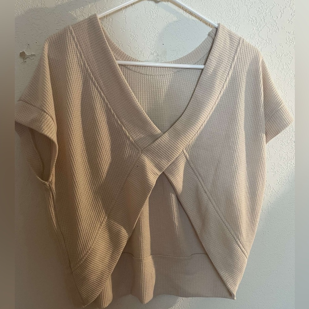 Open back shirt
